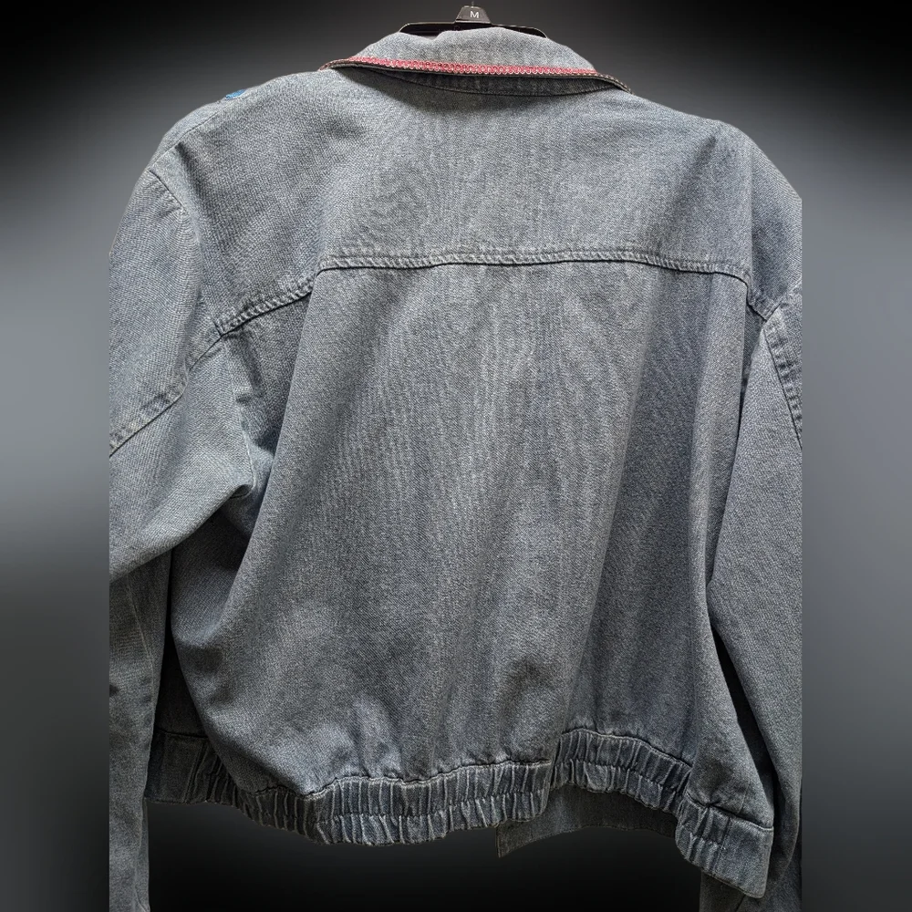 Vintage Christina Hope embroidered denim jacket NWOT size 14